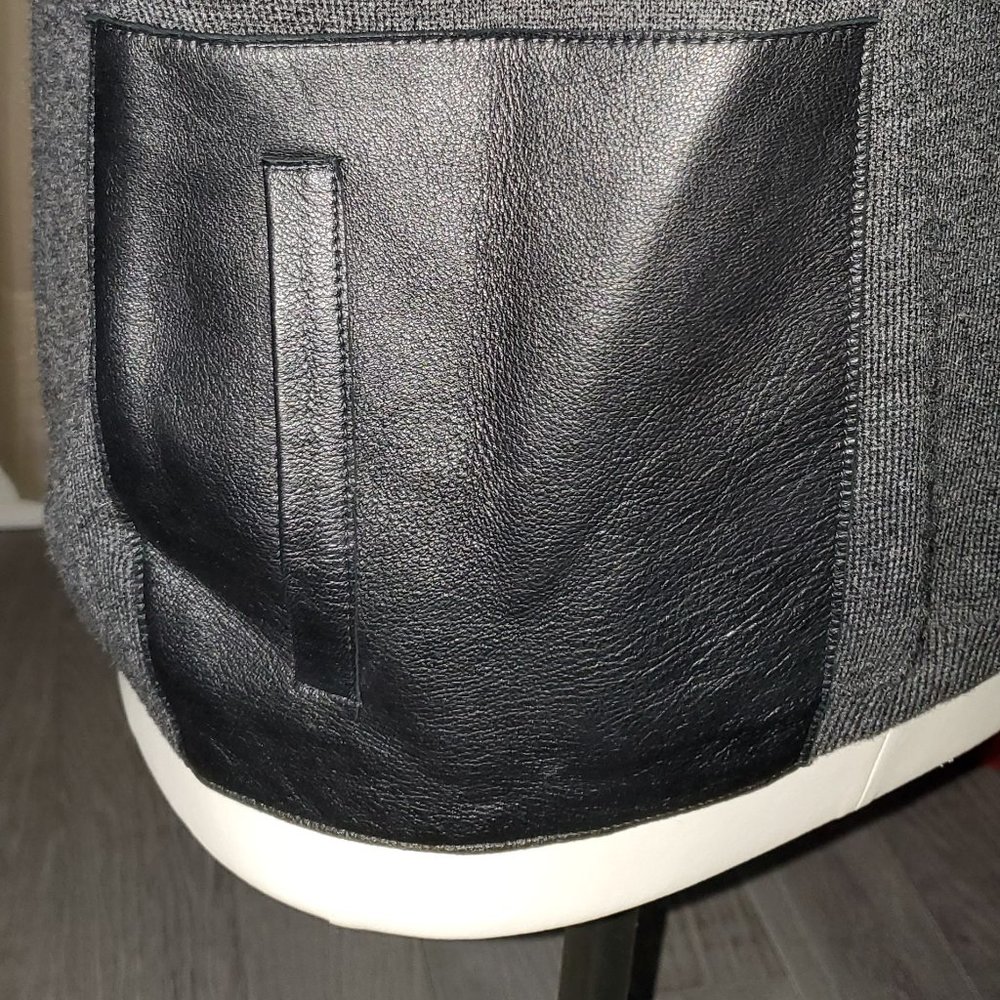 J Crew Wool Sweater with Leather Pockets - Picture 3 of 3